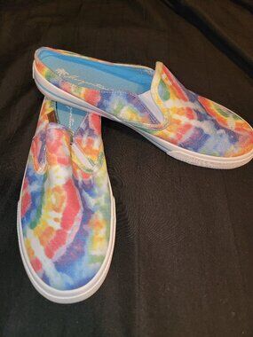 Margaritaville Shoes Women Beachy Tie Dye Watercolor Sneaker Sailor Slip On 9.5